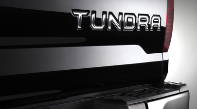 Tundra Tailgate Insert Badge - Emblem - Black